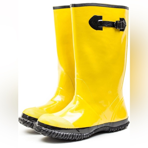 RK SAFETY NEW Over-The-Shoe Yellow Slush Boots🥾PARENT Sz 12 - Picture 2 of 10